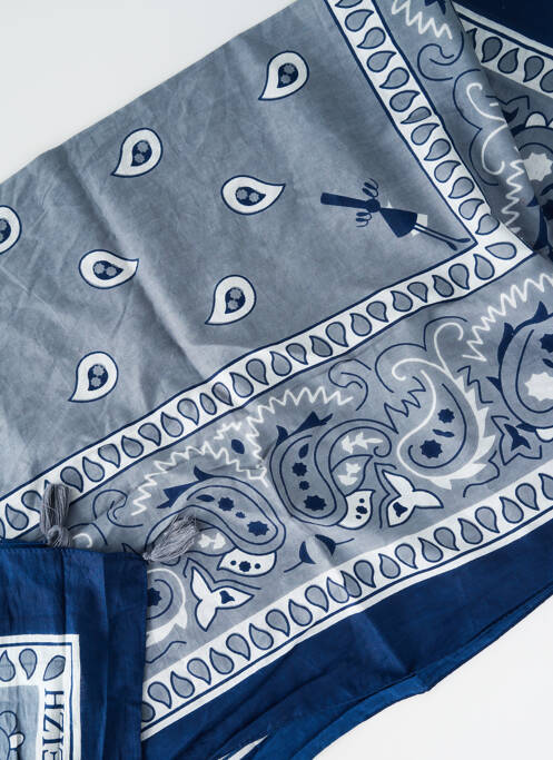 Foulard bleu A L'AISE  BREIZH femme