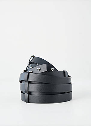 Ceinture tissage simili-cuir noir PIER ANTONIO GASPARI femme