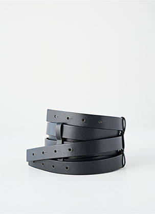 Ceinture tissage simili-cuir noir PIER ANTONIO GASPARI femme
