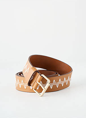 Ceinture tissage simili-cuir marron MAX MARA femme