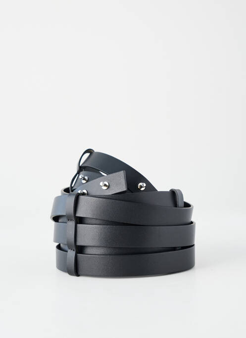 Ceinture tissage simili-cuir noir PIER ANTONIO GASPARI femme