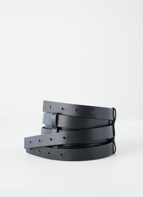 Ceinture tissage simili-cuir noir PIER ANTONIO GASPARI femme