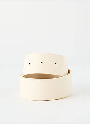 Ceinture tissage simili-cuir beige MAX MARA femme