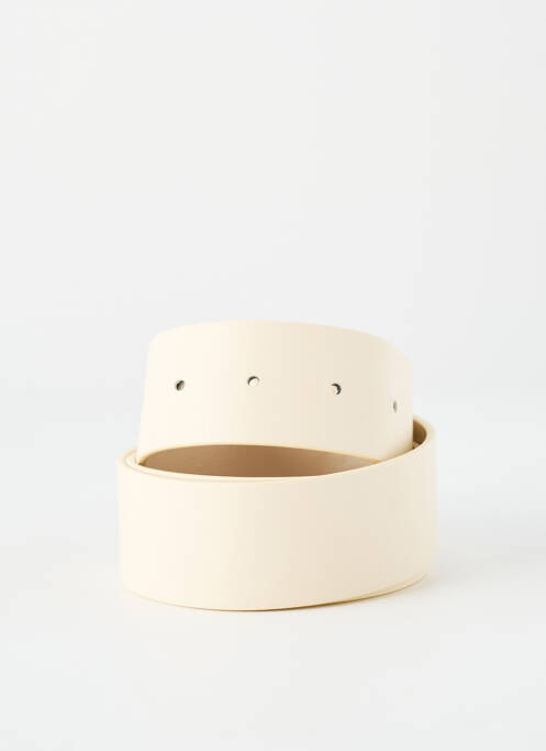 Ceinture tissage simili-cuir beige MAX MARA femme