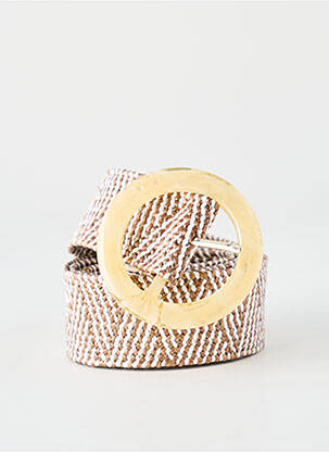 Ceinture coutures renforcées marron PENNYBLACK femme