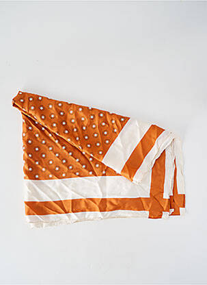 Foulard imprimé fantaisie orange MAX MARA femme