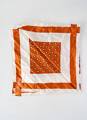 Foulard imprimé fantaisie orange MAX MARA femme