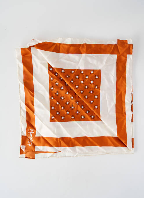 Foulard imprimé fantaisie orange MAXMARA femme