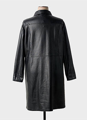 Manteau long coupe cintrée sans capuche noir TUZZI femme