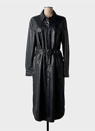 Robe mi-longue manches longues manches longues noir AUREL femme