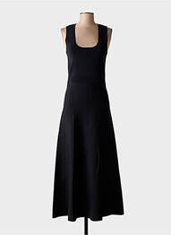 Robe longue sans manche sans manche noir LOLA CASADEMUNT femme