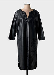 Robe mi-longue manches 3/4 manches 3/4 noir SPORTALM femme