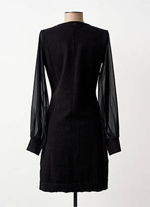 Robe pull col v manches longues noir FREEMAN T.PORTER femme