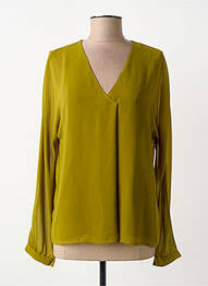 Blouse légère et transparente manches longues vert KOCCA femme
