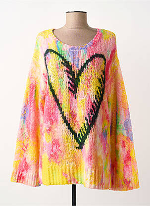 Pull stretch manches longues jaune FROGBOX femme
