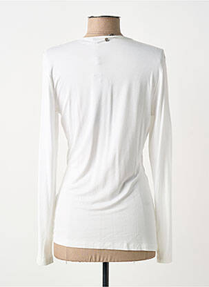 Top stretch manches longues blanc MARC AUREL femme