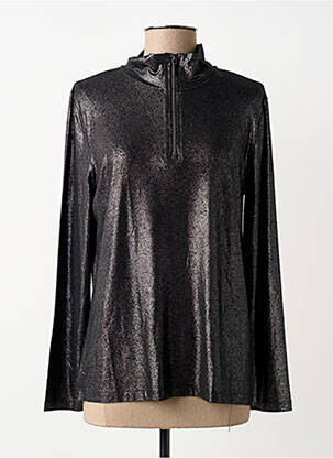 Top coupe cintrée manches longues argent TUZZI femme