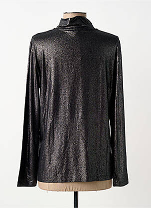 Top coupe cintrée manches longues argent TUZZI femme