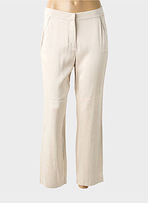 Pantalon 7/8 taille à pinces taille normale beige TUZZI femme