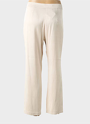 Pantalon 7/8 taille à pinces taille normale beige TUZZI femme