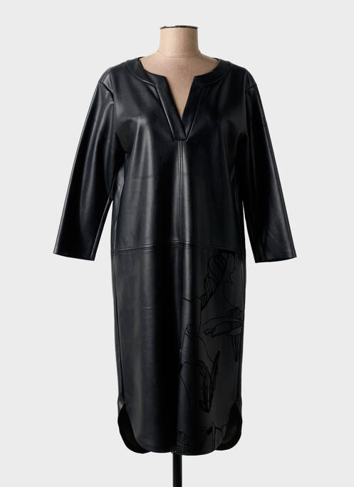 Robe mi-longue manches 3/4 manches 3/4 noir SPORTALM femme