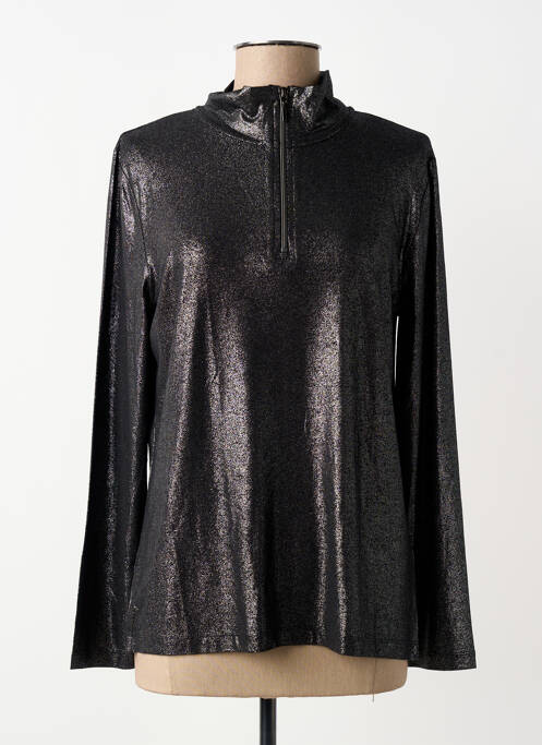 Top coupe cintrée manches longues argent TUZZI femme