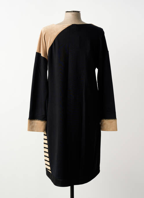 Robe mi-longue manches longues manches longues noir ELISA CAVALETTI femme