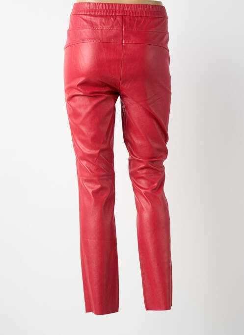 Pantalon 7/8 taille élastique taille normale rouge MARC AUREL femme