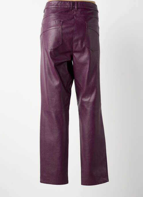 Pantalon droit violet MARC AUREL femme