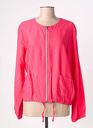Veste casual col rond rose JOY OF LIFE femme