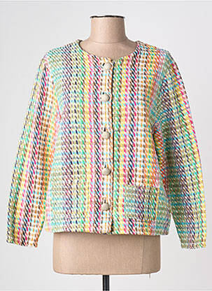 Veste casual col rond vert EPINE & NOISETTE femme