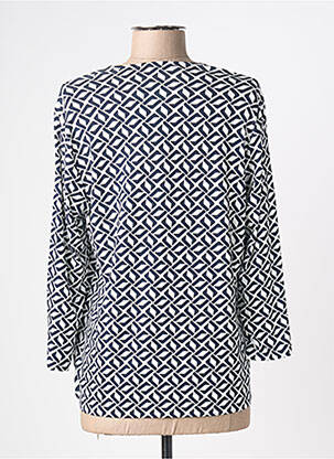 Blouse imprimé fantaisie manches longues blanc FRANK WALDER femme