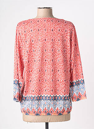 Blouse imprimé fantaisie manches longues orange JOY OF LIFE femme