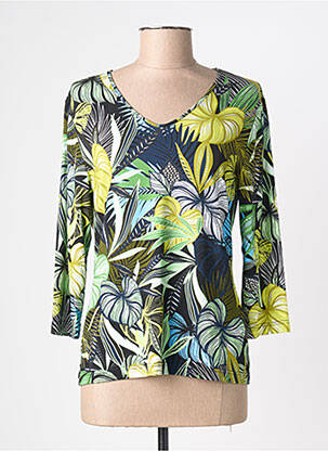 T-shirt manches longues manches longues vert SAINT CHARLES femme