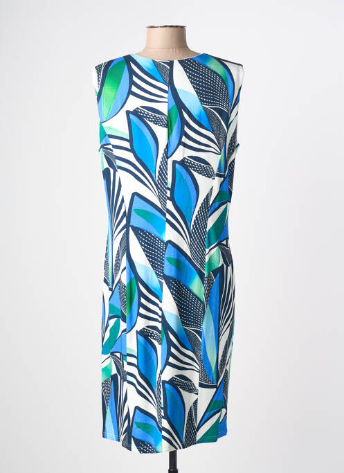 Robe mi-longue bleu GEVANA femme