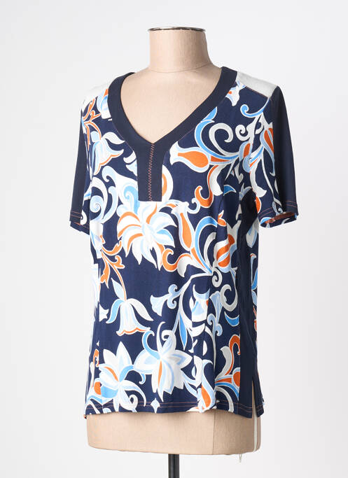 T-shirt bleu FRANCE RIVOIRE femme