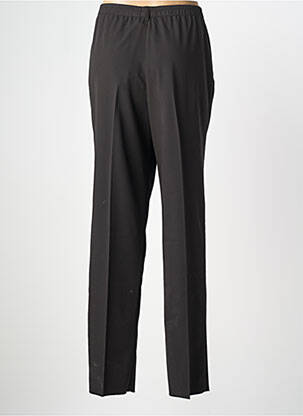 Pantalon droit tissage crêpe taille normale noir KARTING femme