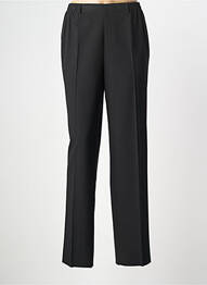 Pantalon droit tissage crêpe taille basse noir KARTING femme