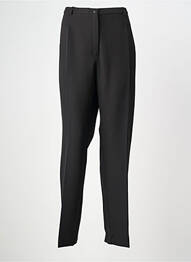 Pantalon droit tissage crêpe taille normale noir WEINBERG femme