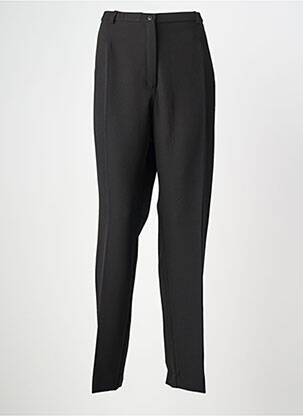 Pantalon droit taille à pinces taille normale noir WEINBERG femme