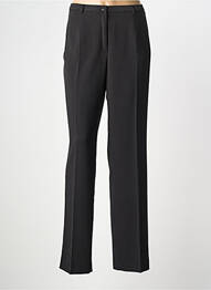 Pantalon droit tissage crêpe taille haute noir PAUPORTÉ femme