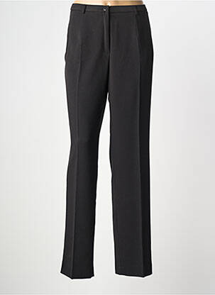 Pantalon droit tissage crêpe taille haute noir PAUPORTÉ femme