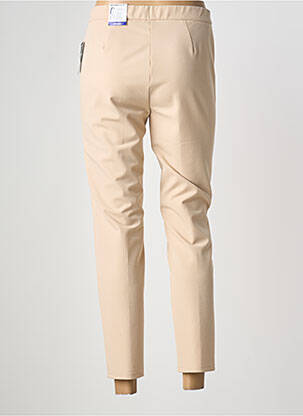 Pantalon 7/8 taille élastique taille normale beige FRANK WALDER femme