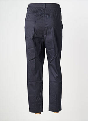 Pantalon 7/8 tissage popeline taille normale bleu CHRISTIAN MARRY femme