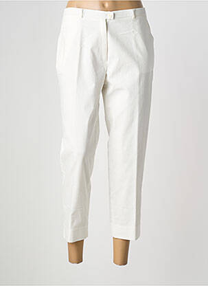 Pantalon 7/8 taille à pinces taille normale beige CHRISTIAN MARRY femme