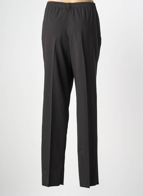 Pantalon droit tissage crêpe taille normale noir KARTING femme