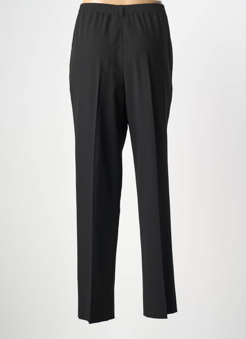 Pantalon droit tissage crêpe taille basse noir KARTING femme