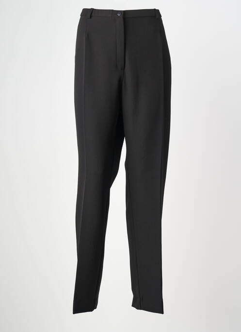 Pantalon droit tissage crêpe taille normale noir WEINBERG femme