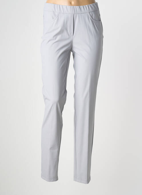 Pantalon slim taille élastique taille normale gris STARK femme