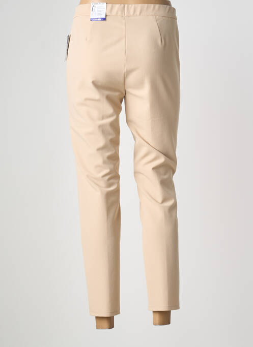 Pantalon 7/8 coupe cigarette taille normale beige FRANK WALDER femme